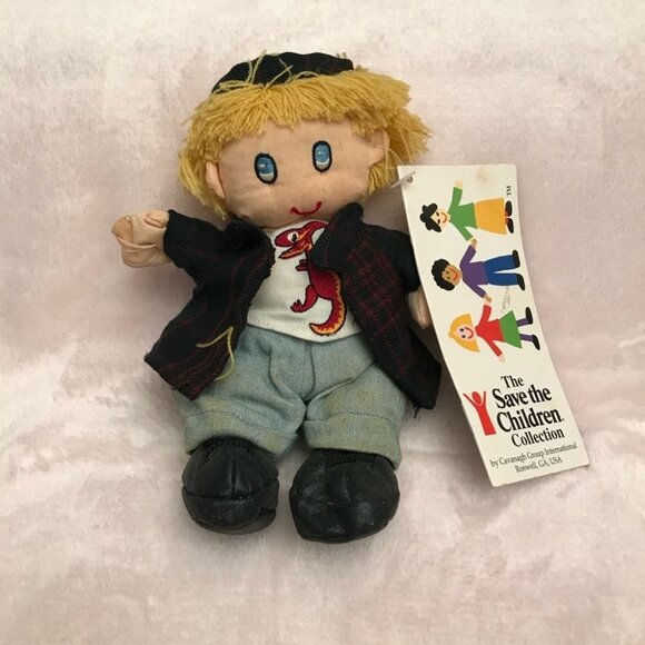 Collectors The Save The Children Collection  1999 blond boy with blue eyes doll - Picture 1 of 9
